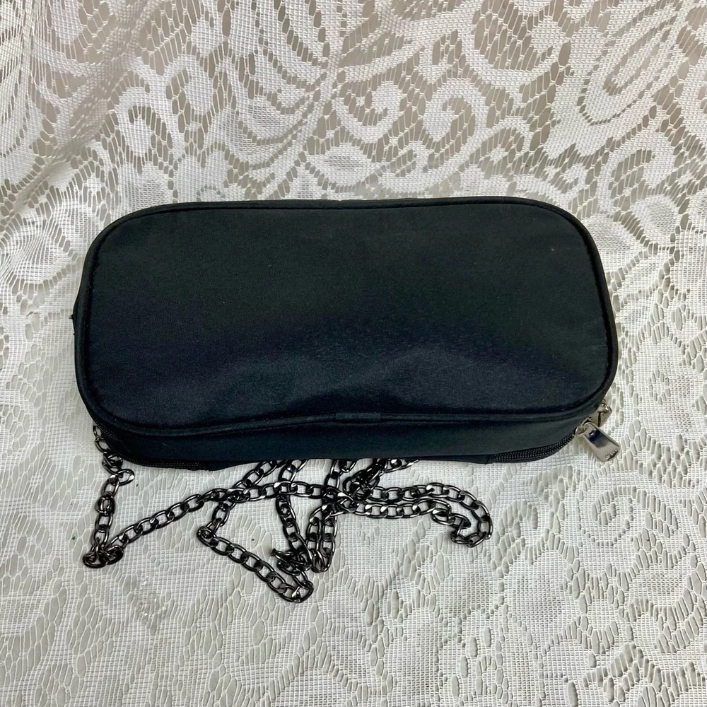 Dior Backstage, Black Canvas Novelty Pouch- Crossbody 9in x 4.5in x 2in - Picture 7 of 13